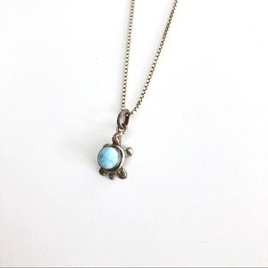 🐢 Aqua Turtle Necklace